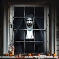 3D Halloween Window Cover – Haunted Witch & Ghost Scene — product image 1